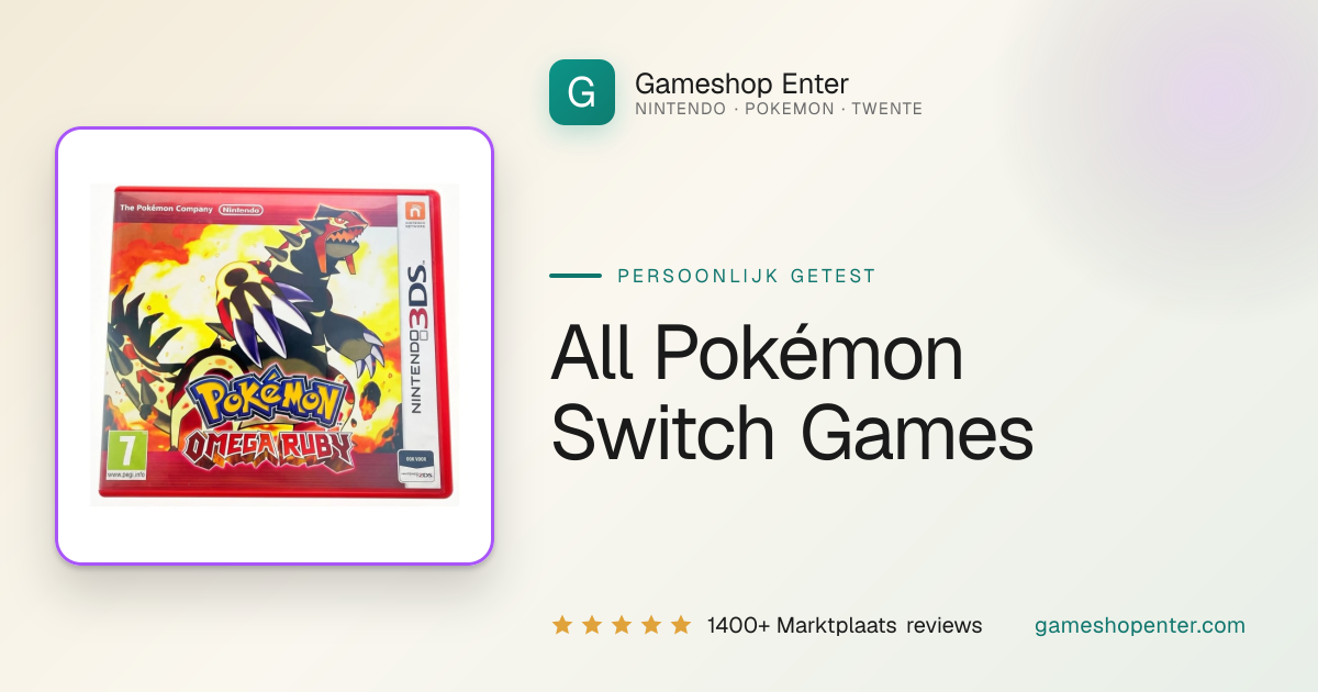 All Pokémon Switch Games in Order — Full List & Buying Guide