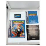 Mario Kart Super Circuit Game Boy Advance Achterkant — Game in doos met handleiding
