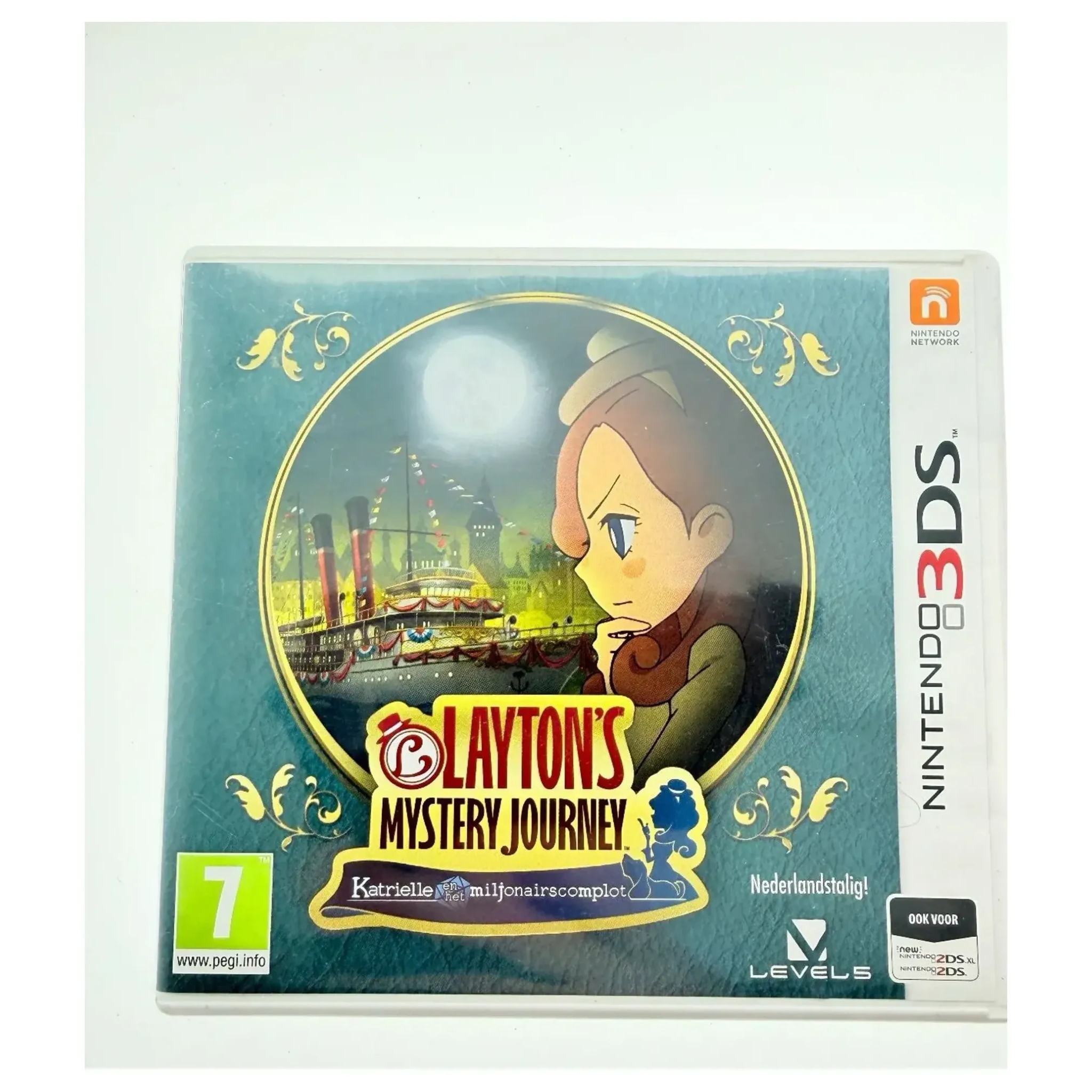 Layton's Mystery Journey: Katrielle en het Miljonairscomplot (Nintendo 3DS) — Game in doos, Goed staat — origineel tweedehands kopen bij Gameshop Enter