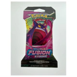 Pokemon TCG Fusion Strike Sleeved Booster Pack Pokemon Kaarten Voorkant — Sealed