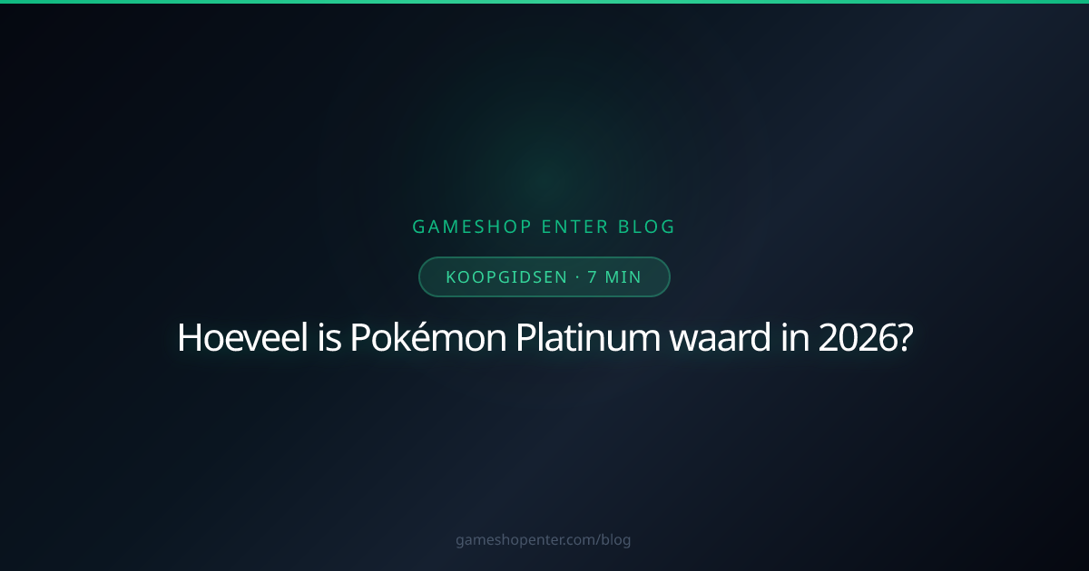 Pokemon Platinum Nintendo DS cartridge waarde 2026