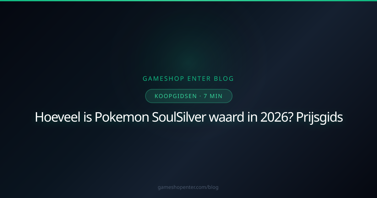 Pokemon SoulSilver Nintendo DS waarde 2026 Pokewalker