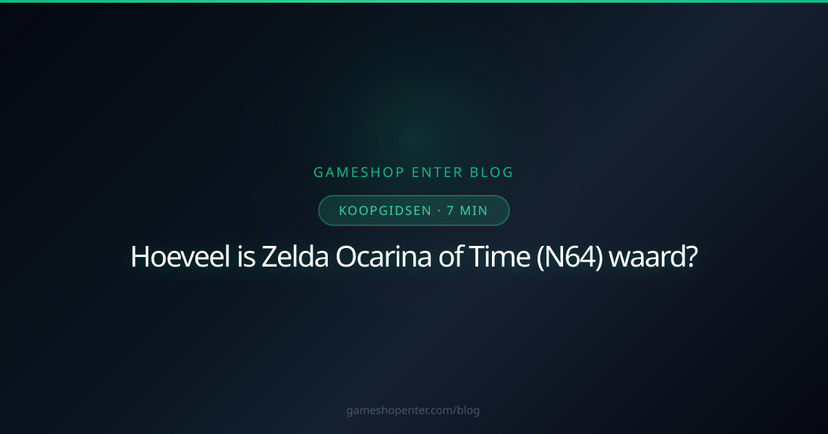 Zelda Ocarina of Time Nintendo 64 gouden cartridge waarde 2026