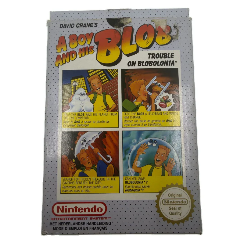 A Boy and His Blob: Trouble on Blobolonia (NES) Game in doos met handleiding — Redelijke staat — origineel kopen bij Gameshop Enter