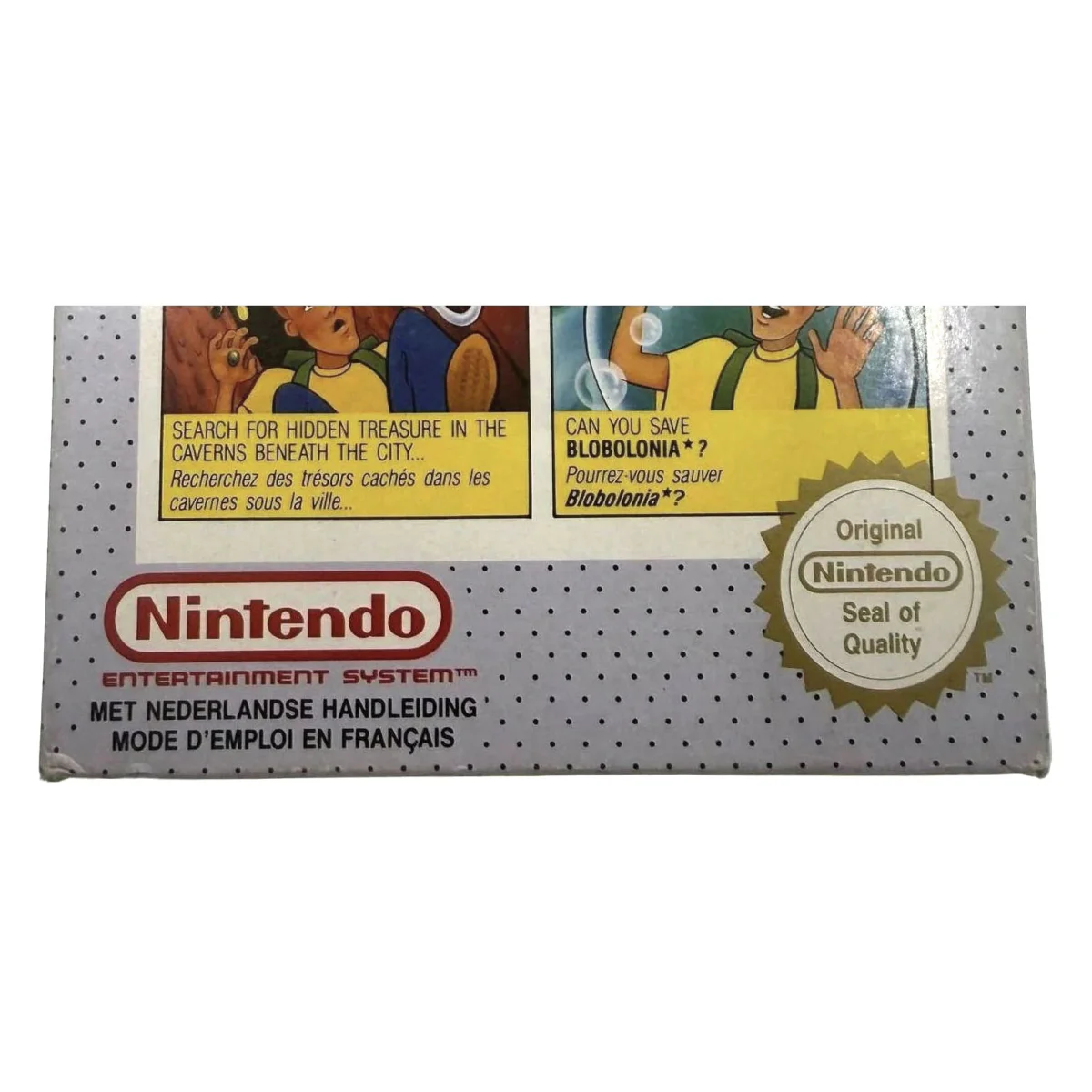 A Boy and His Blob: Trouble on Blobolonia NES Binnenkant — Game in doos met handleiding