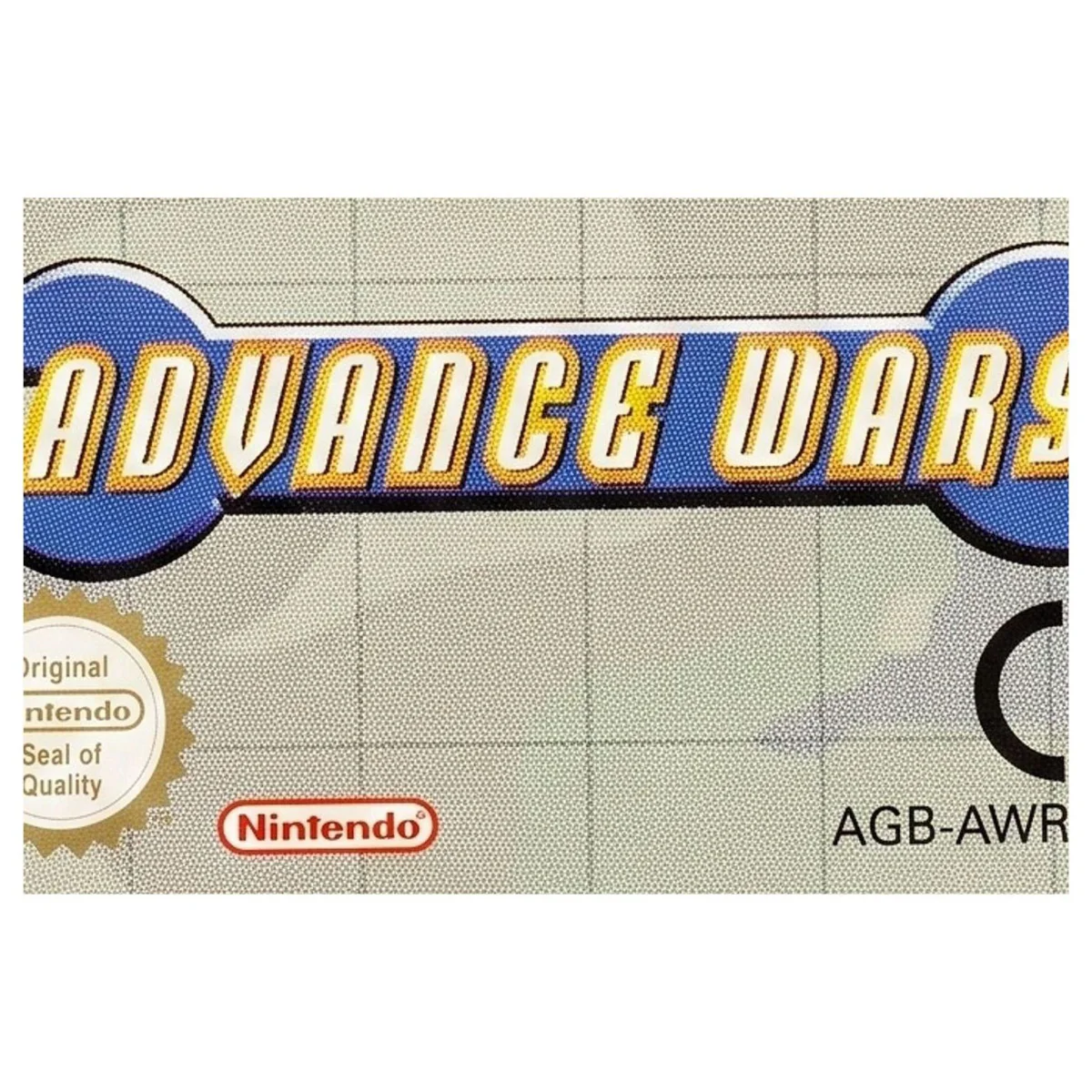 Advance Wars Game Boy Advance Label — Losse cartridge