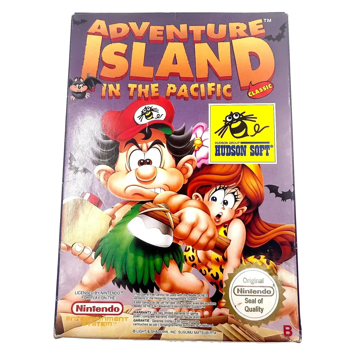 Adventure Island in the Pacific (NES) — Hra v originální krabici