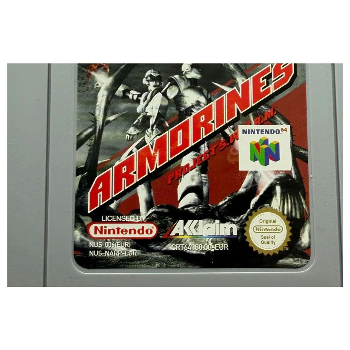 Armorines: Project S.W.A.R.M. Nintendo 64 Label — Losse cartridge