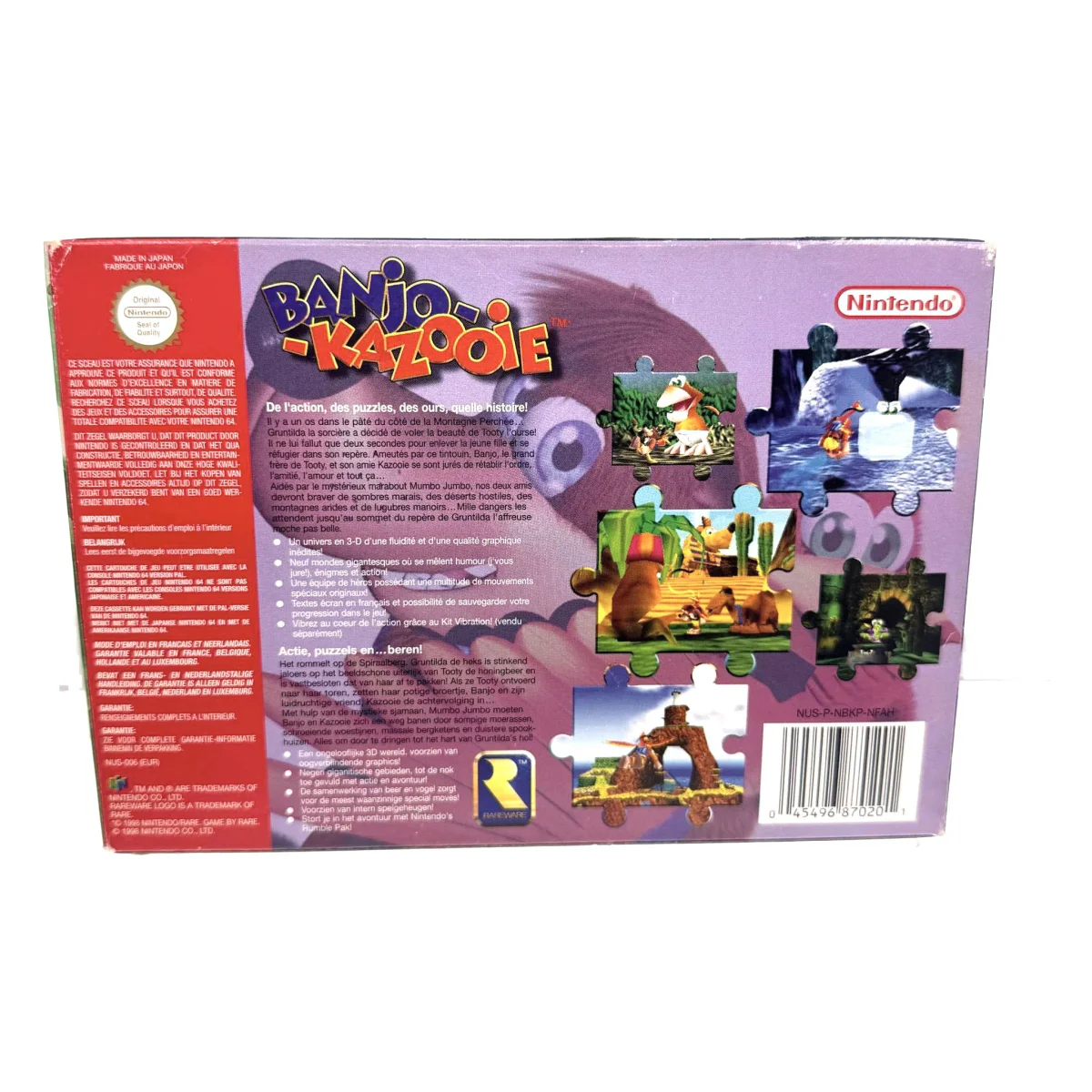 Banjo-Kazooie (Nintendo 64) — hátoldal