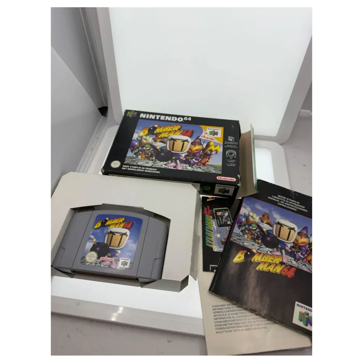 Bomberman 64 Nintendo 64 Achterkant — Game in doos