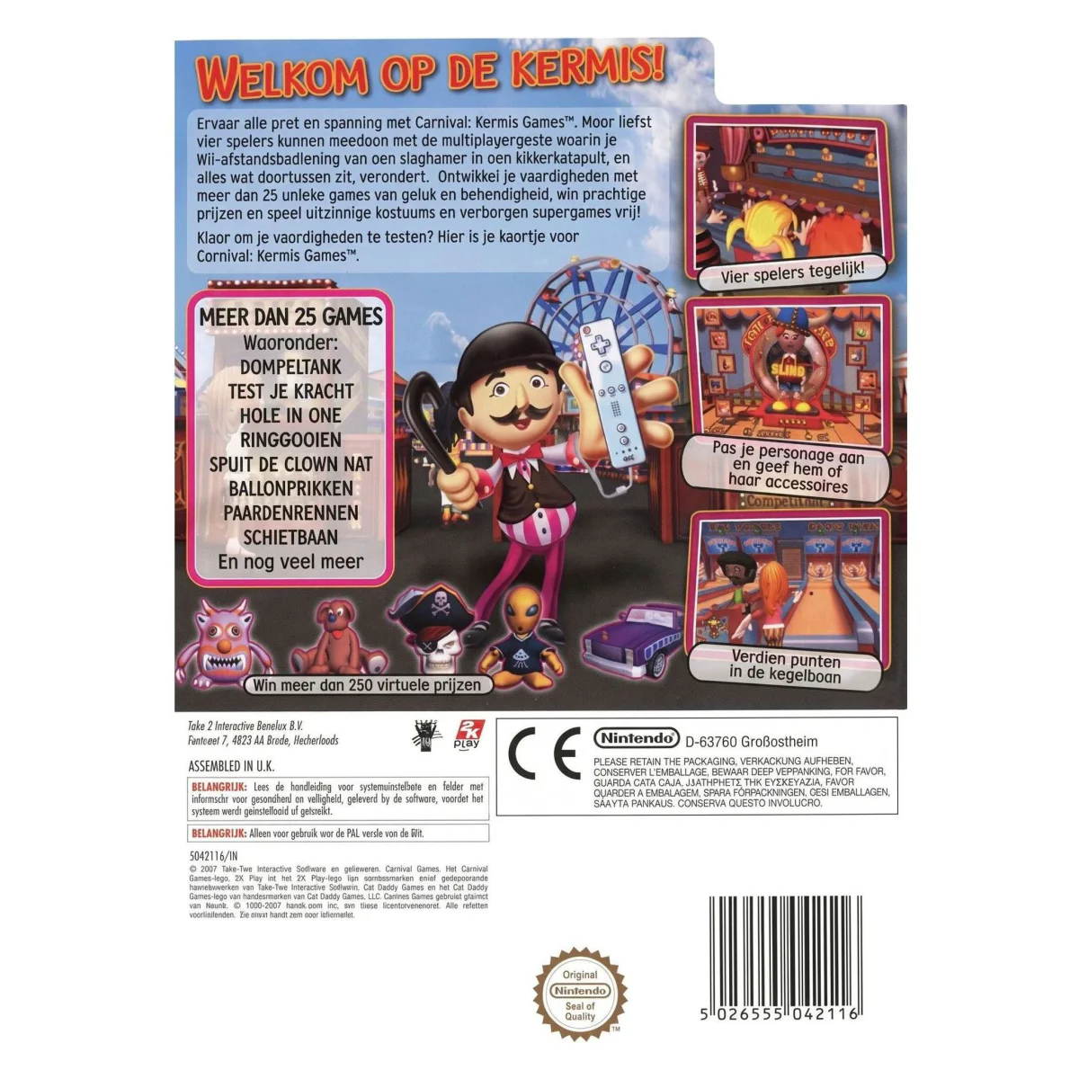 Carnival Kermis Games (Wii) — hátoldal