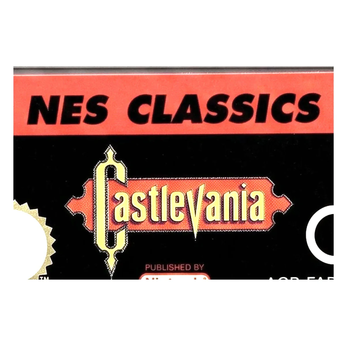 Castlevania (NES Classics) Game Boy Advance Label — Losse cartridge