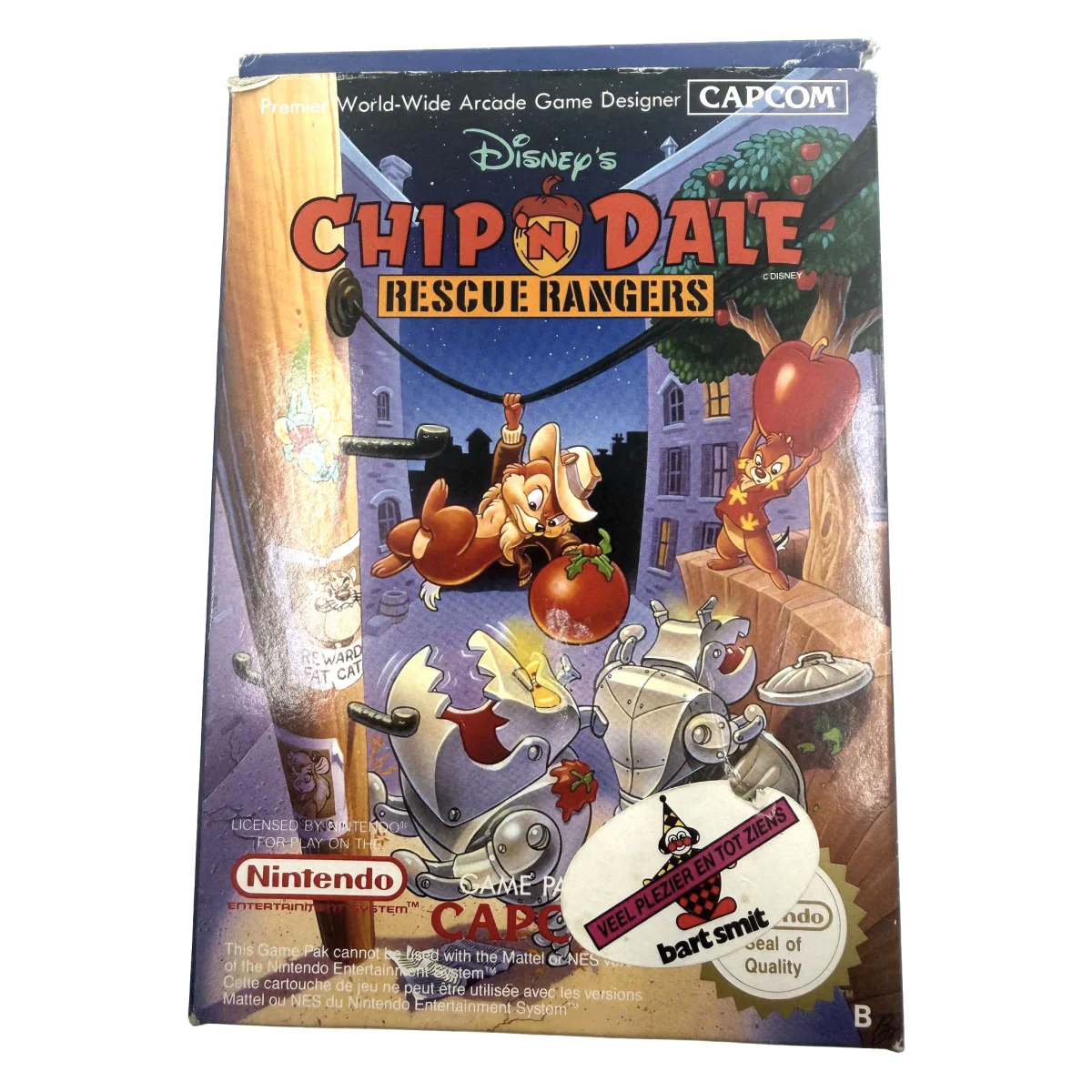 Chip 'n Dale Rescue Rangers NES Voorkant — Game in doos