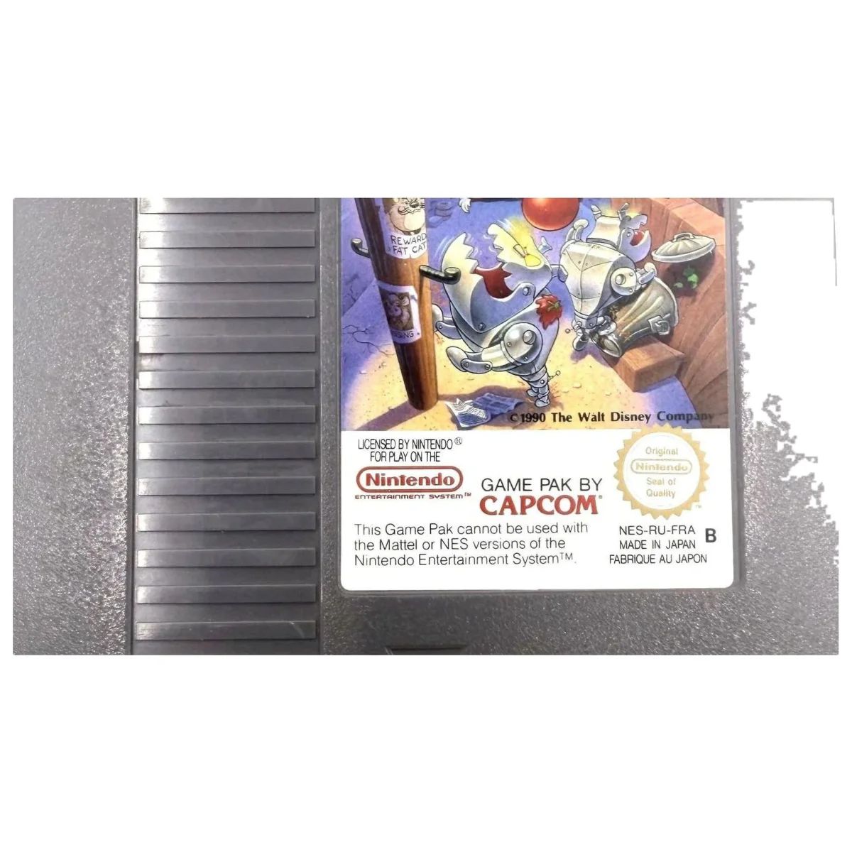 Chip 'n Dale Rescue Rangers NES Label — Losse cartridge