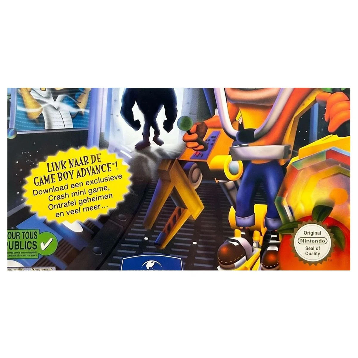 Crash Bandicoot: De Wraak van Cortex GameCube Binnenkant — Game in doos