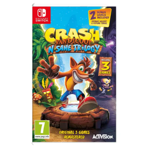 Crash Bandicoot N. Sane Trilogy (Nintendo Switch) — Game in doos, Goede staat — origineel tweedehands kopen bij Gameshop Enter