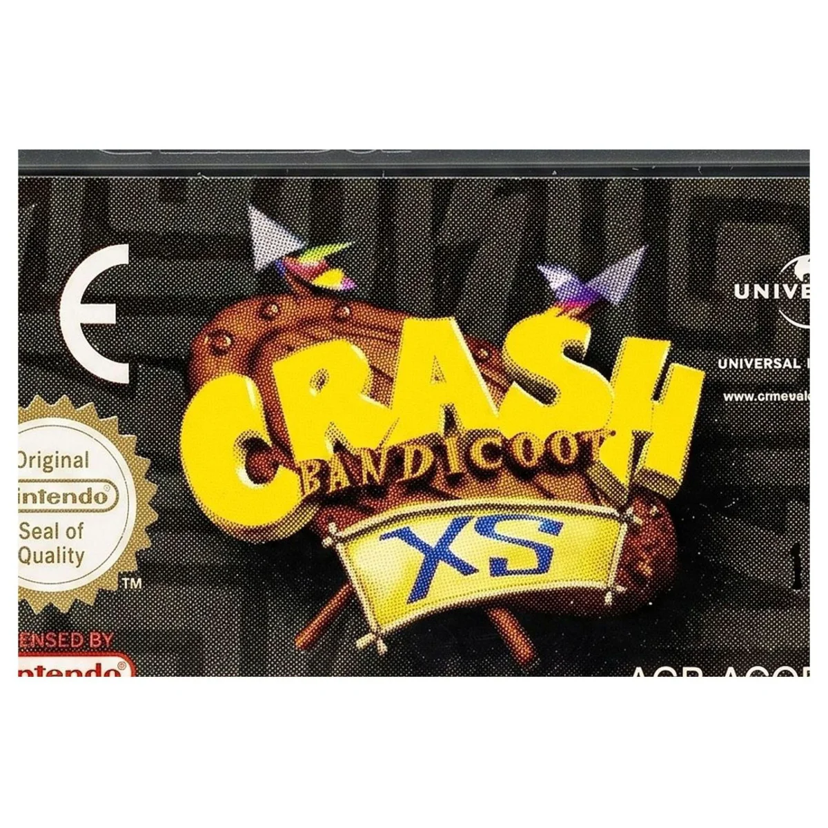 Crash Bandicoot XS Game Boy Advance Label — Losse cartridge