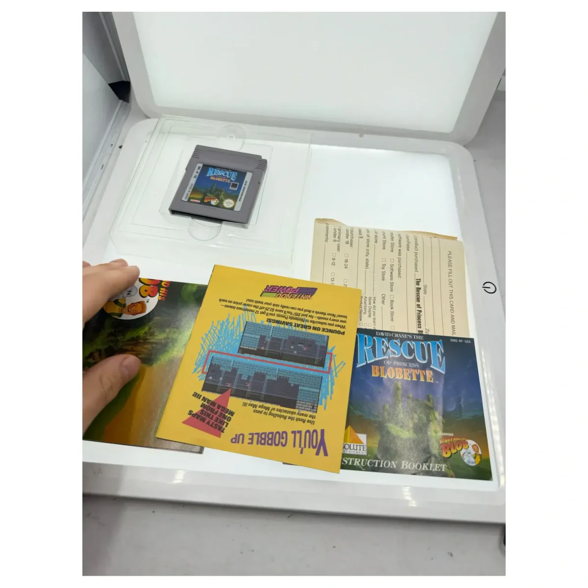 David Crane's The Rescue of Princess Blobette Game Boy / Color Achterkant — Game in doos