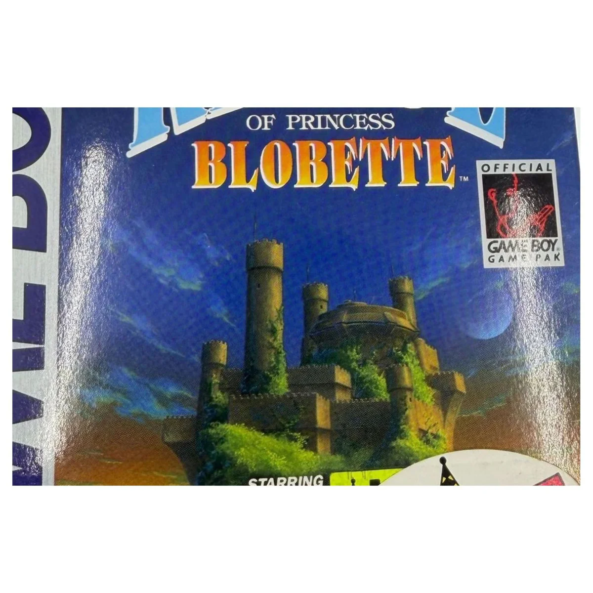 David Crane's The Rescue of Princess Blobette Game Boy / Color Label — Game in doos