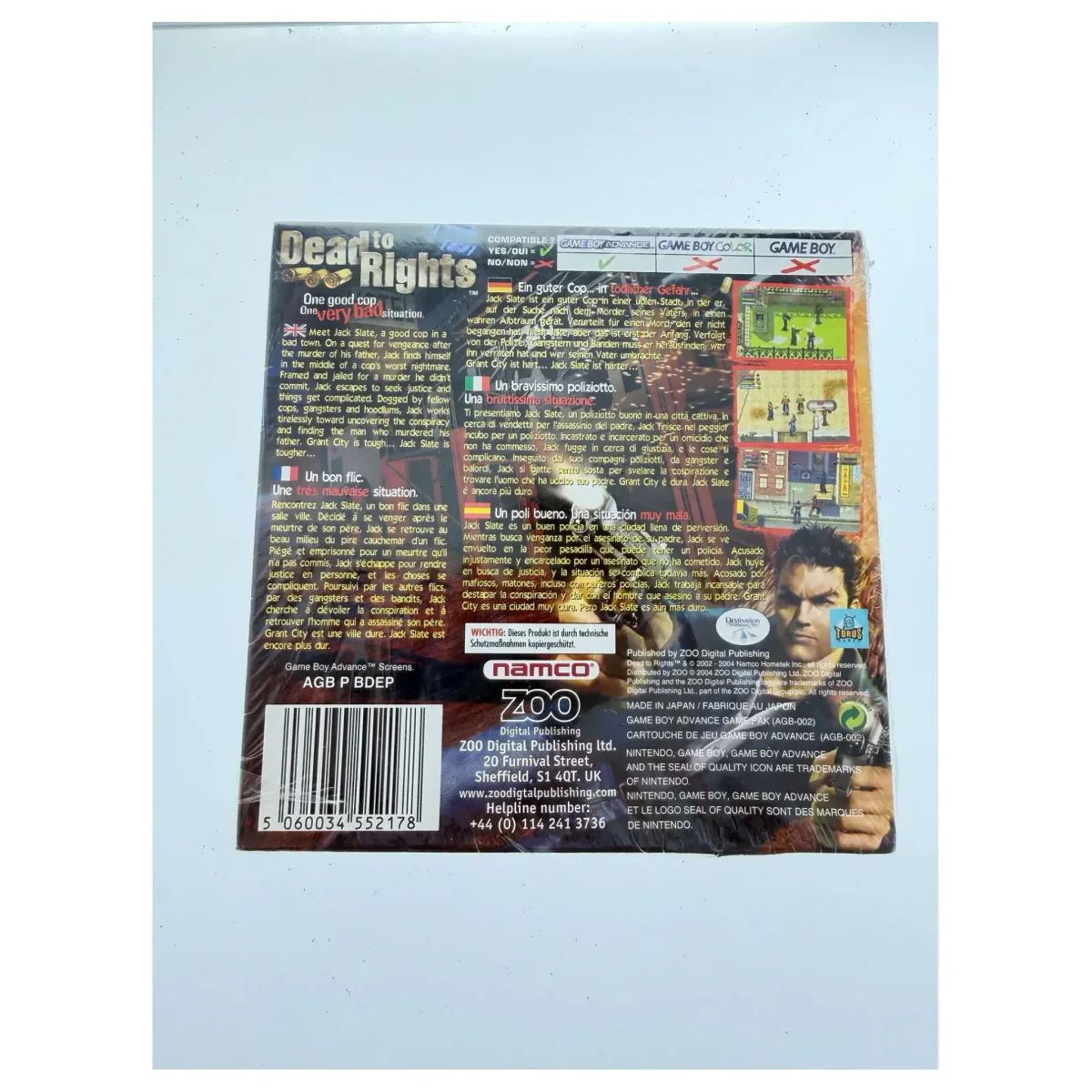 Dead to Rights (Game Boy Advance) - Sealed (Game Boy Advance) — nugarėlė