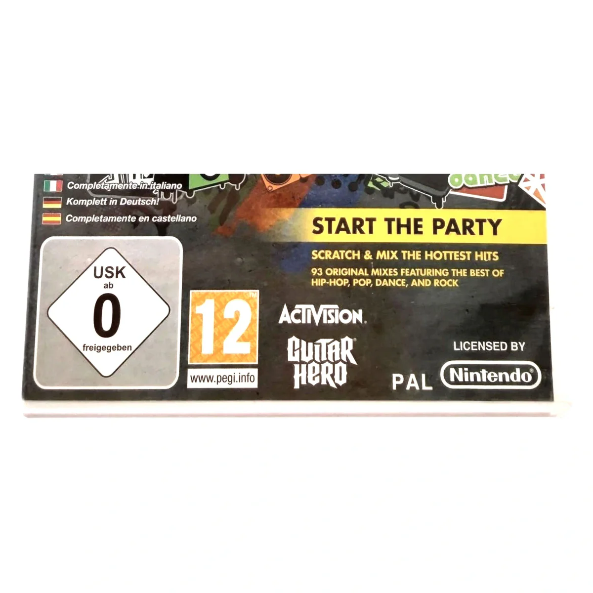 DJ Hero Wii Binnenkant — Game in doos