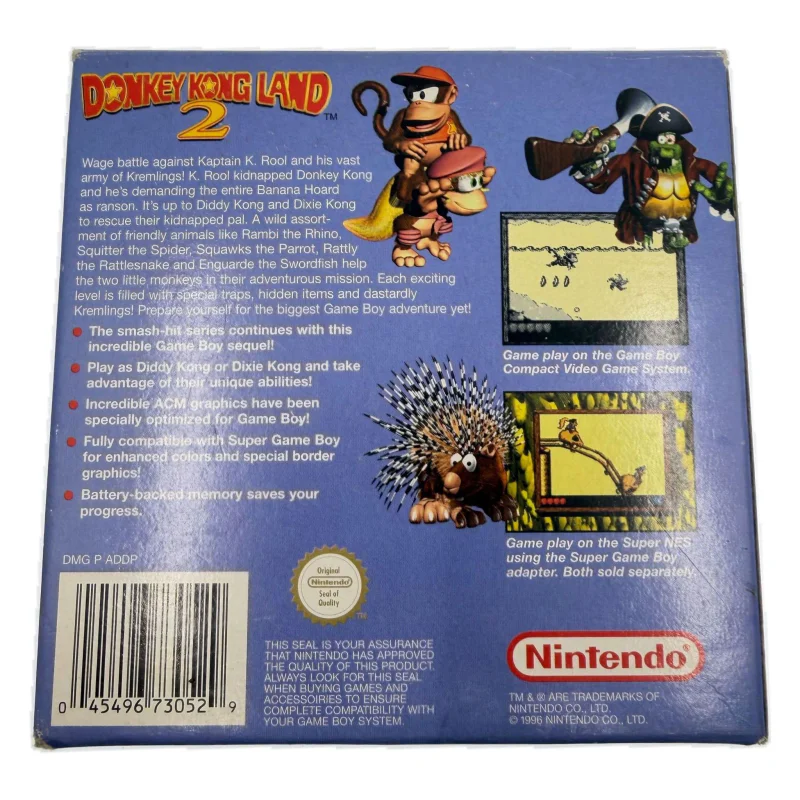 Donkey Kong Land 2 (Game Boy / Color) Game in doos — Goed — origineel kopen bij Gameshop Enter