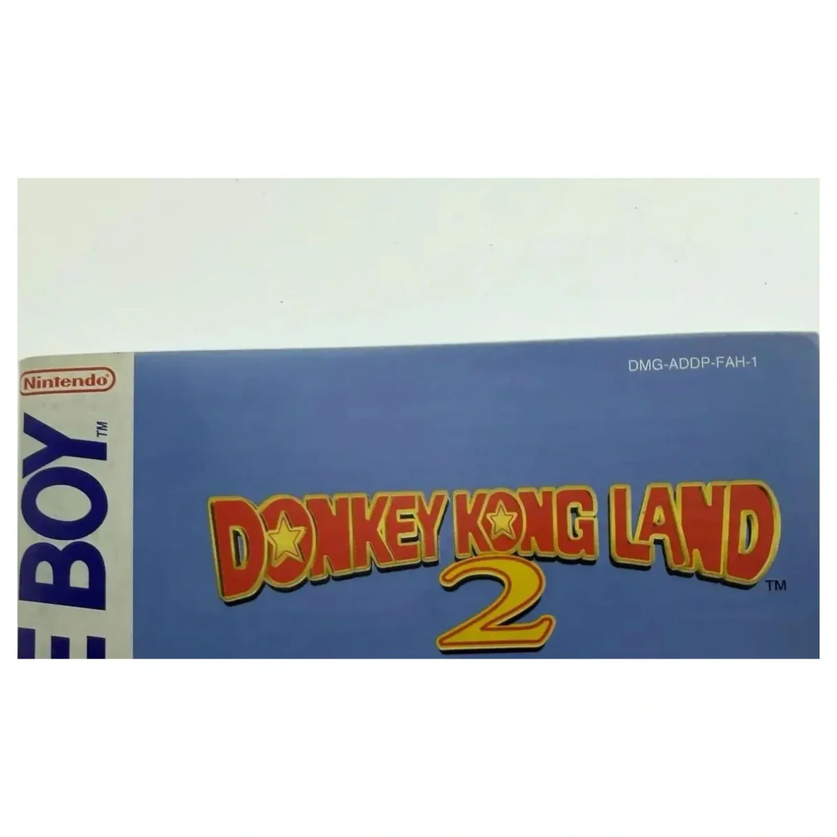 Donkey Kong Land 2 — originele handleiding Game Boy / Color Detail — Met handleiding