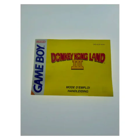 Donkey Kong Land III — original manual — Game Boy / Color