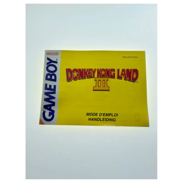 Donkey Kong Land III — original manual — Game Boy / Color