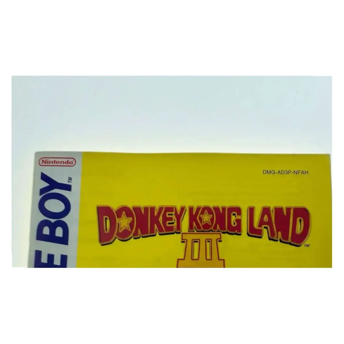 Donkey Kong Land III — αυθεντικό εγχειρίδιο (Game Boy / Color) — φωτογραφία λεπτομέρειας 1