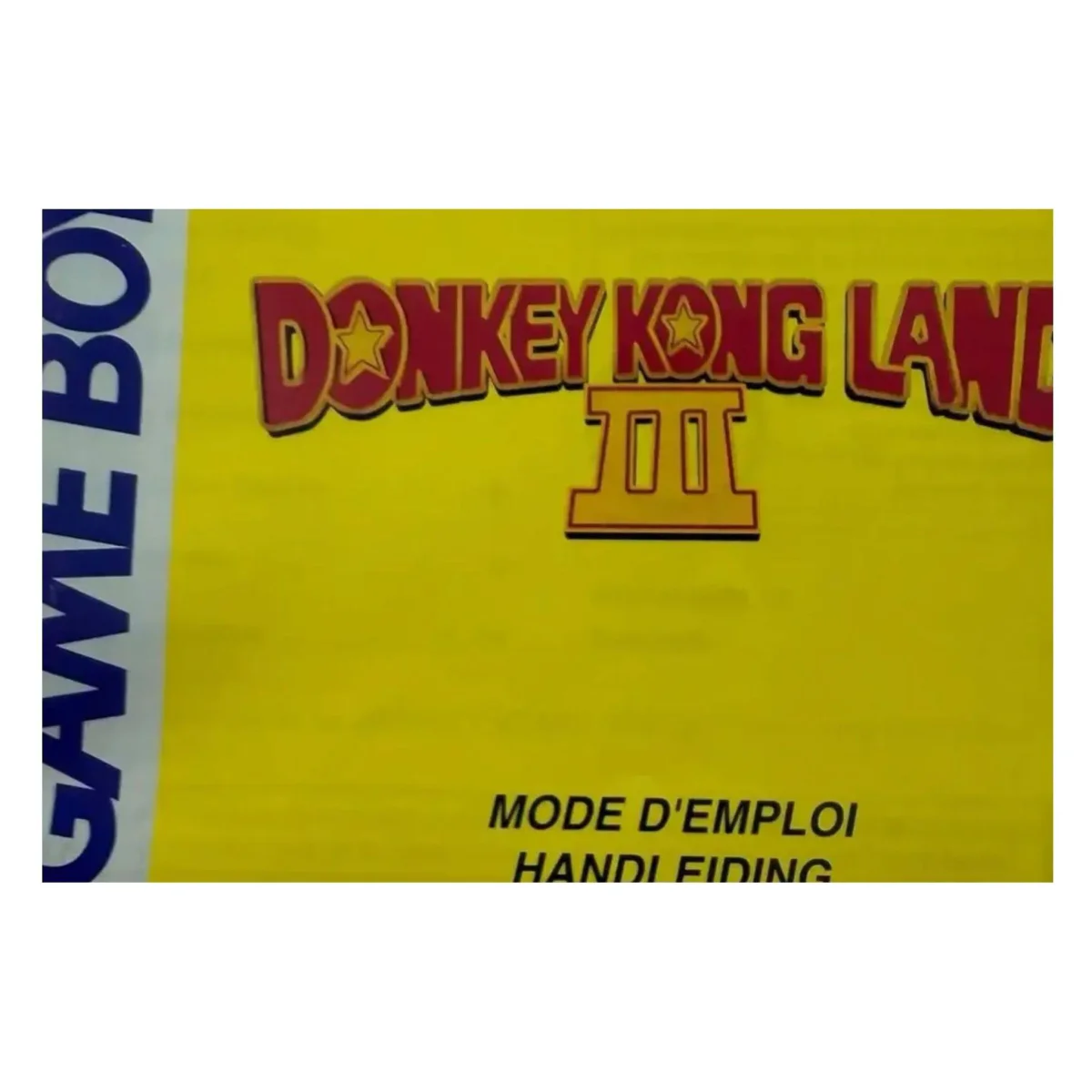 Donkey Kong Land III — αυθεντικό εγχειρίδιο (Game Boy / Color) — φωτογραφία λεπτομέρειας 2