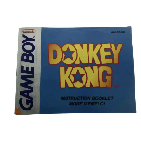 Donkey Kong — original manual — Game Boy / Color