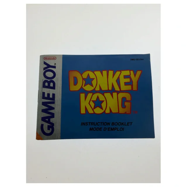 Donkey Kong — manuale originale — Game Boy / Color