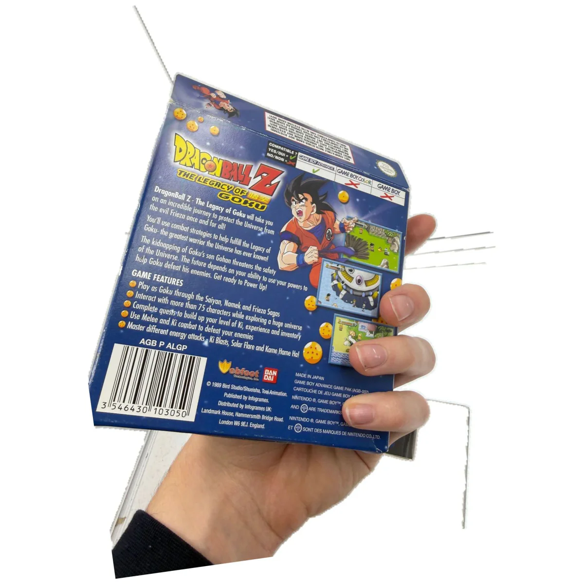 Dragon Ball Z: The Legacy of Goku (Game Boy Advance) — φωτογραφία λεπτομέρειας 2