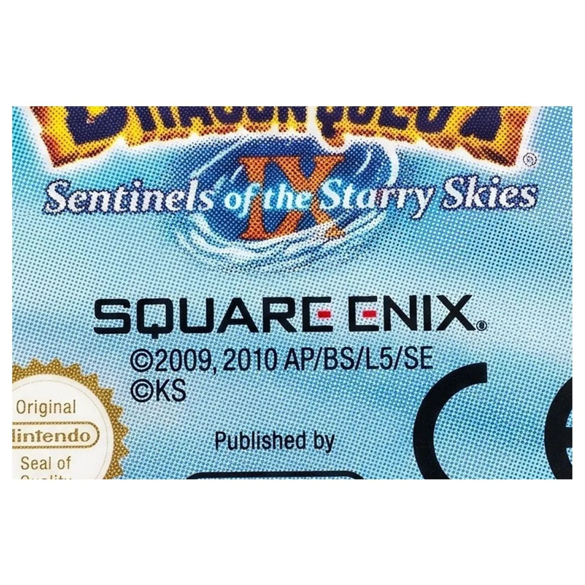 Dragon Quest IX: Sentinels of the Starry Skies Nintendo DS Label — Losse cartridge