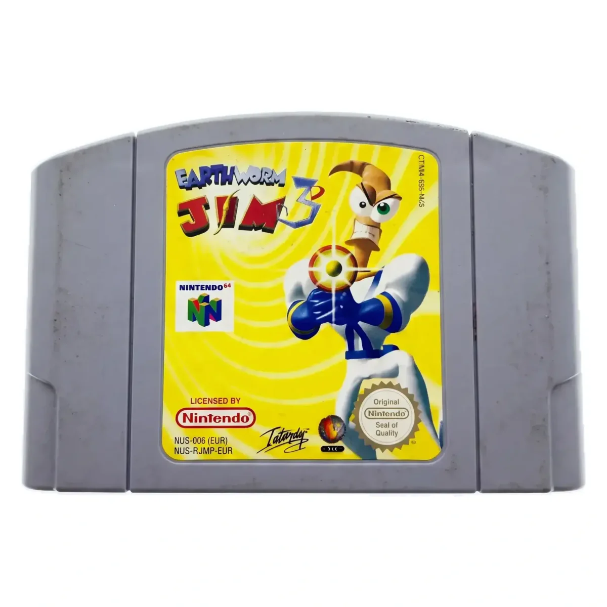 Earthworm Jim 3D Nintendo 64 Voorkant — Losse cartridge