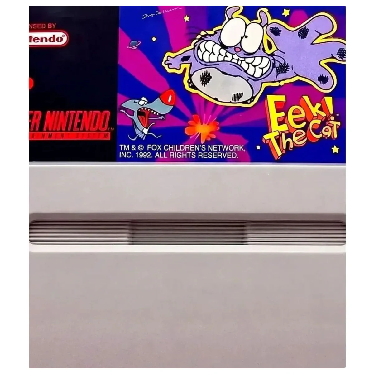Eek! The Cat Super Nintendo Label — Losse cartridge