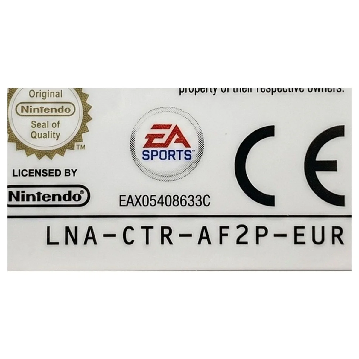 FIFA 12 Nintendo 3DS Binnenkant — Losse cartridge