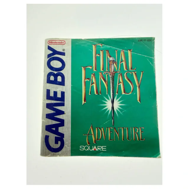 Final Fantasy Adventure — manual original — Game Boy / Color