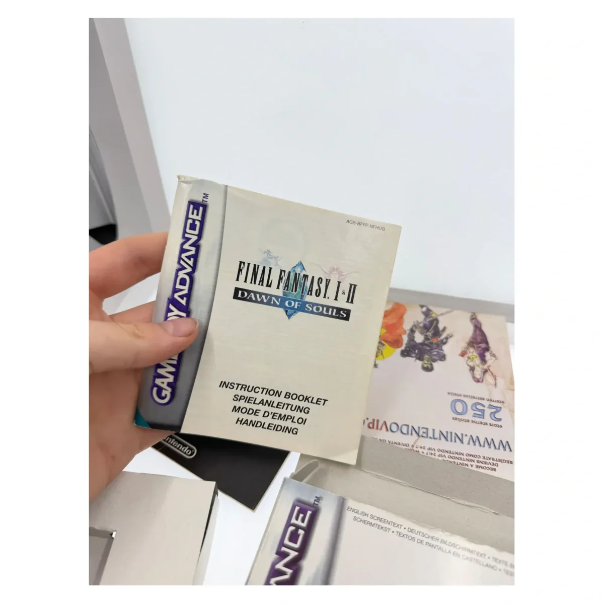 Final Fantasy I & II: Dawn of Souls — with manual (Game Boy Advance) — detail photo 1
