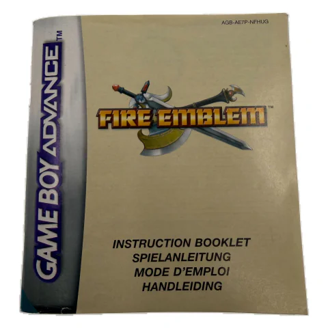 Fire Emblem — original manual — Game Boy Advance