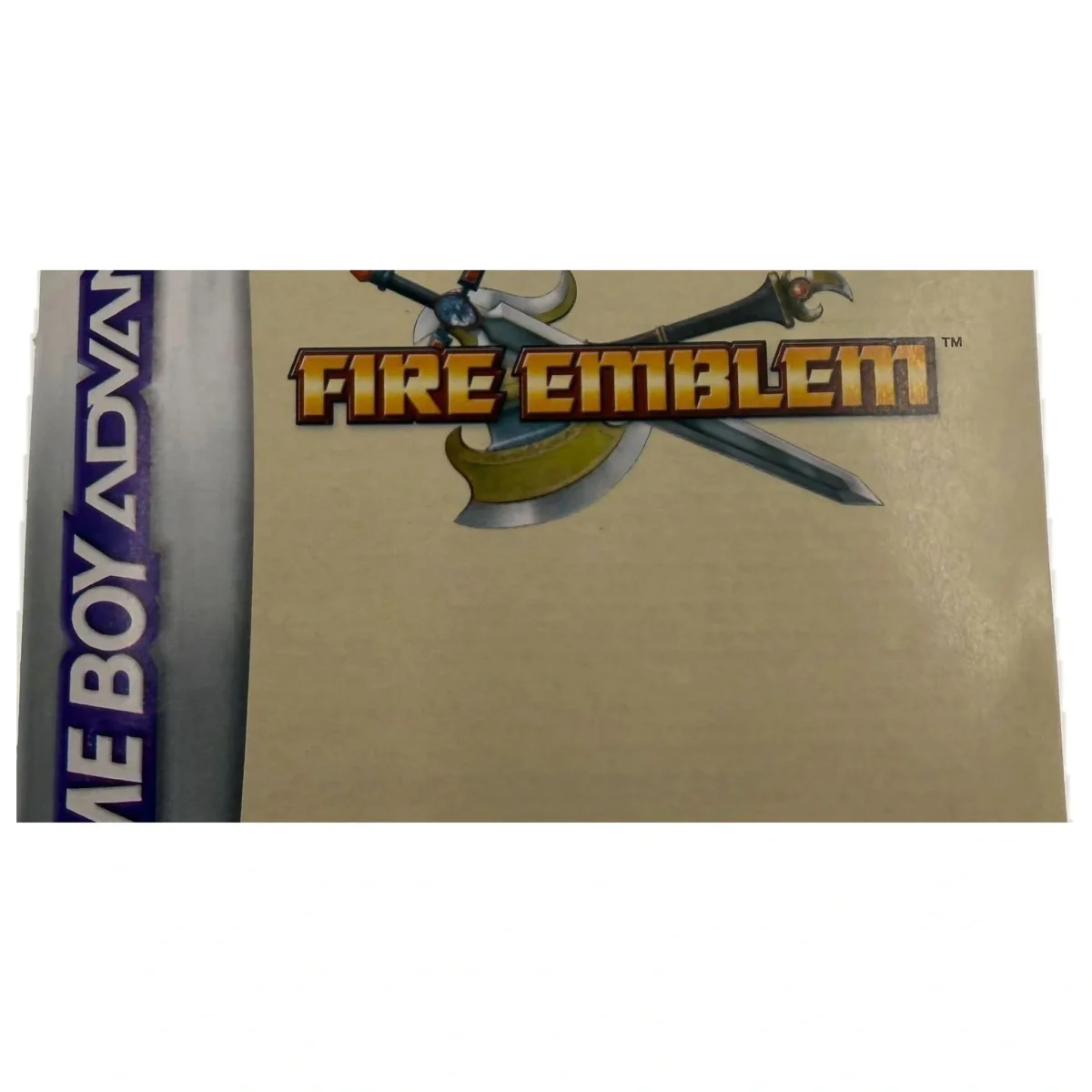 Fire Emblem — original manual (Game Boy Advance) — detail photo 2
