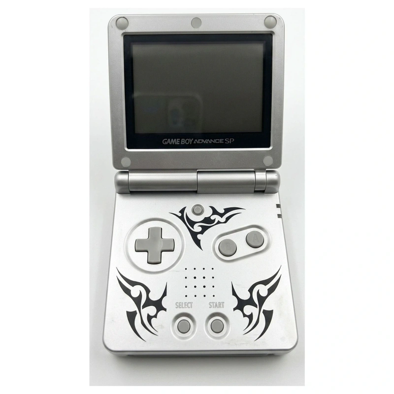 Game Boy Advance SP Zilver Tribal — Game Boy Advance