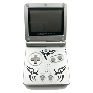 Game Boy Advance SP Zilver Tribal