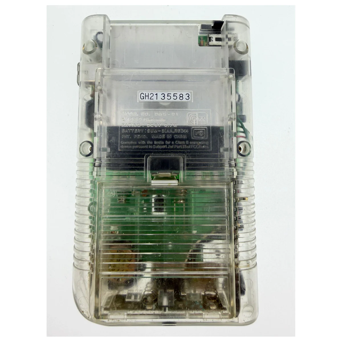 Game Boy Classic — Trasparente (Trasparente) (Game Boy / Color) — retro della confezione
