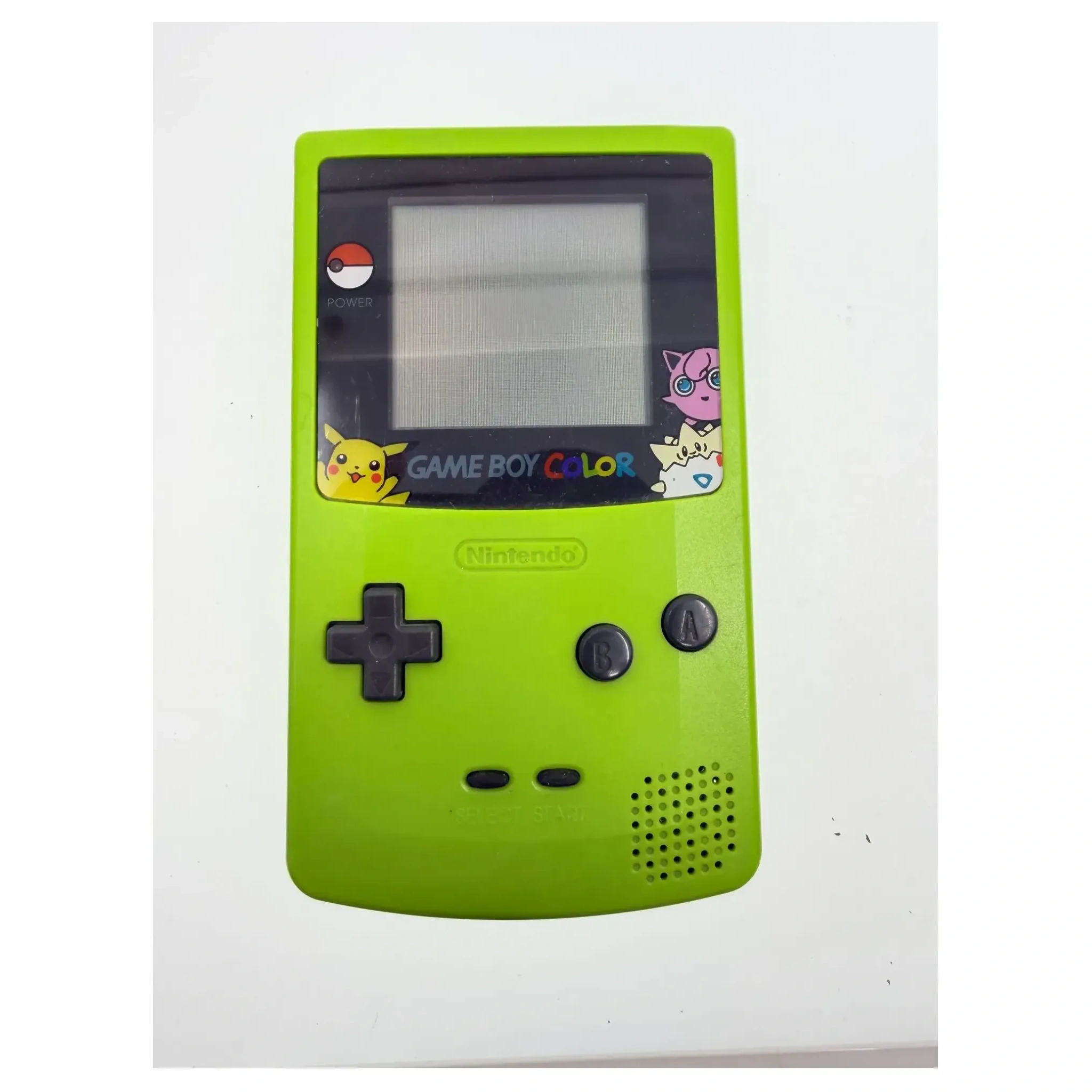 Game Boy Color Groen met Pokemon Lens (Reshell) Game Boy / Color Achterkant — Losse console