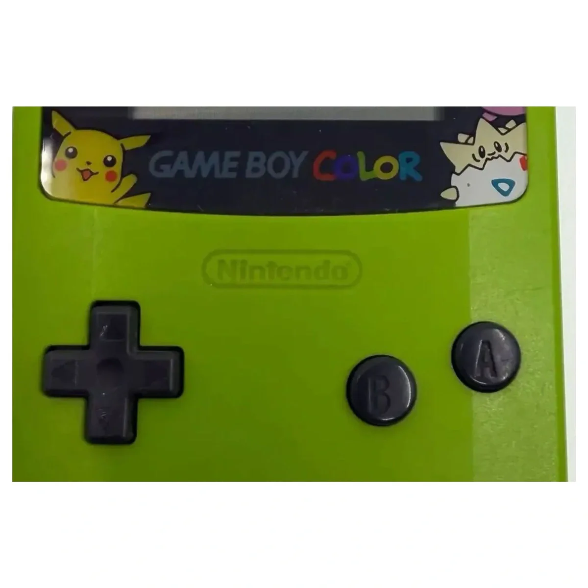 Game Boy Color Groen met Pokemon Lens (Reshell) Game Boy / Color Label — Losse console