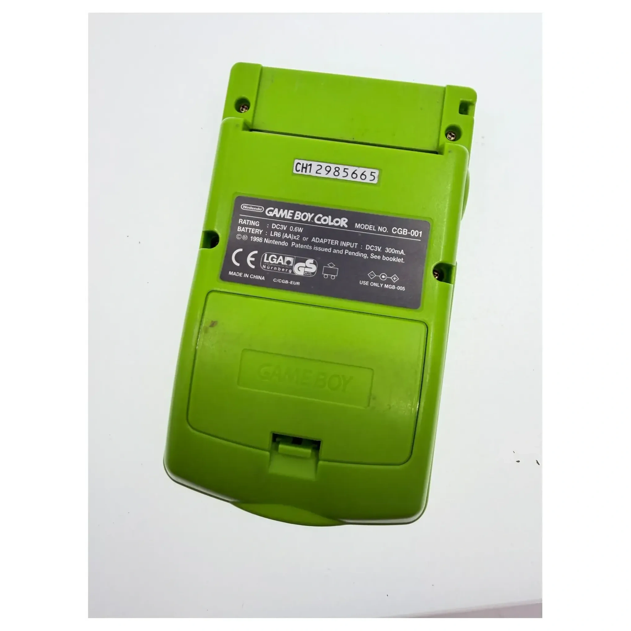 Game Boy Color Groen met Pokemon Lens (Reshell) Game Boy / Color Doos — Losse console