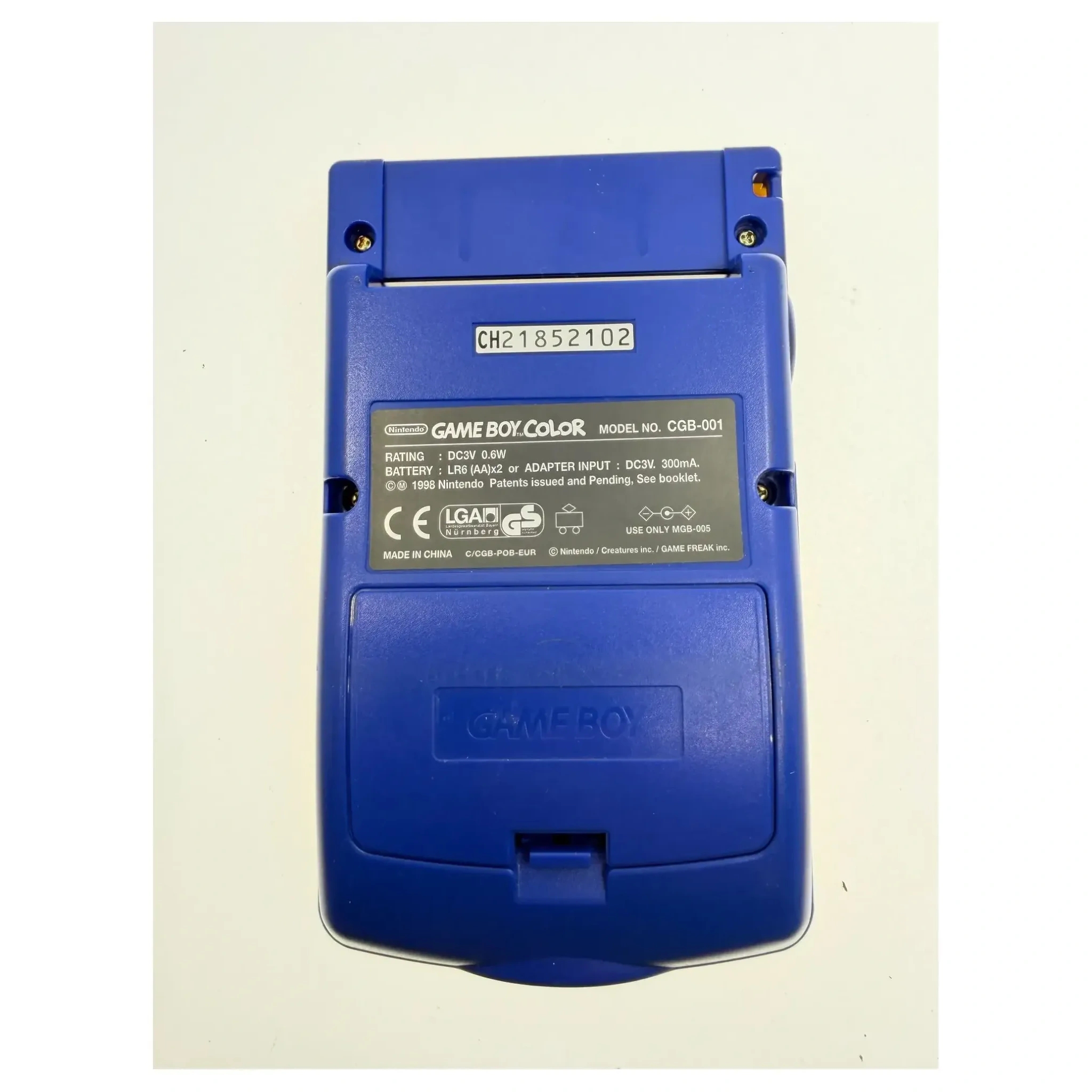 Game Boy Color Pokemon Edition (Pikachu & Pichu) Game Boy / Color Label — Losse console