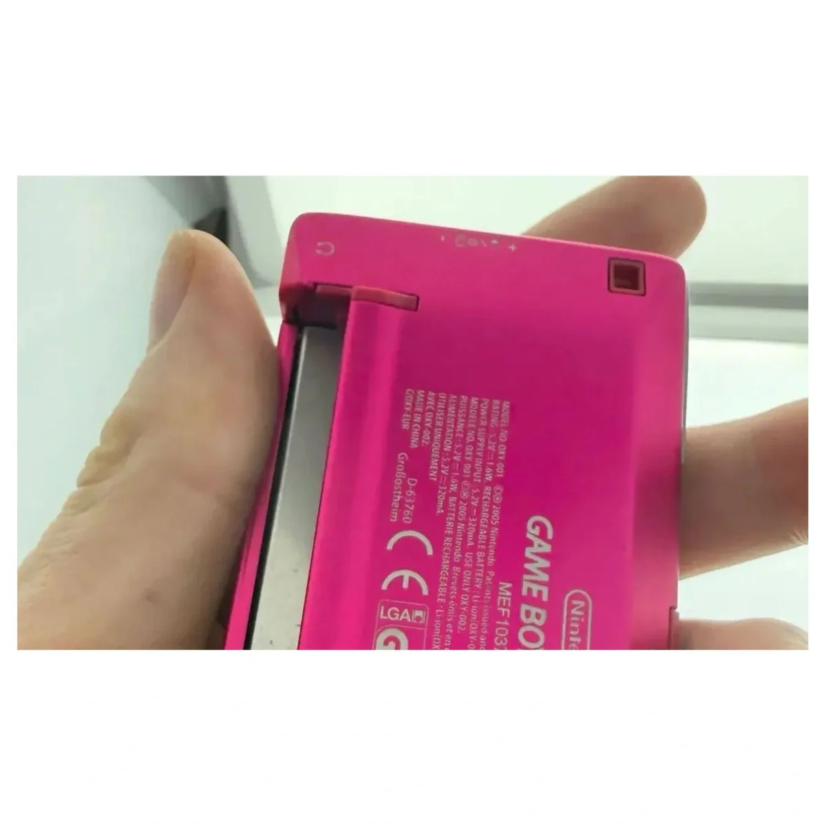 Game Boy Micro — Roze Game Boy Advance Detail — Losse console